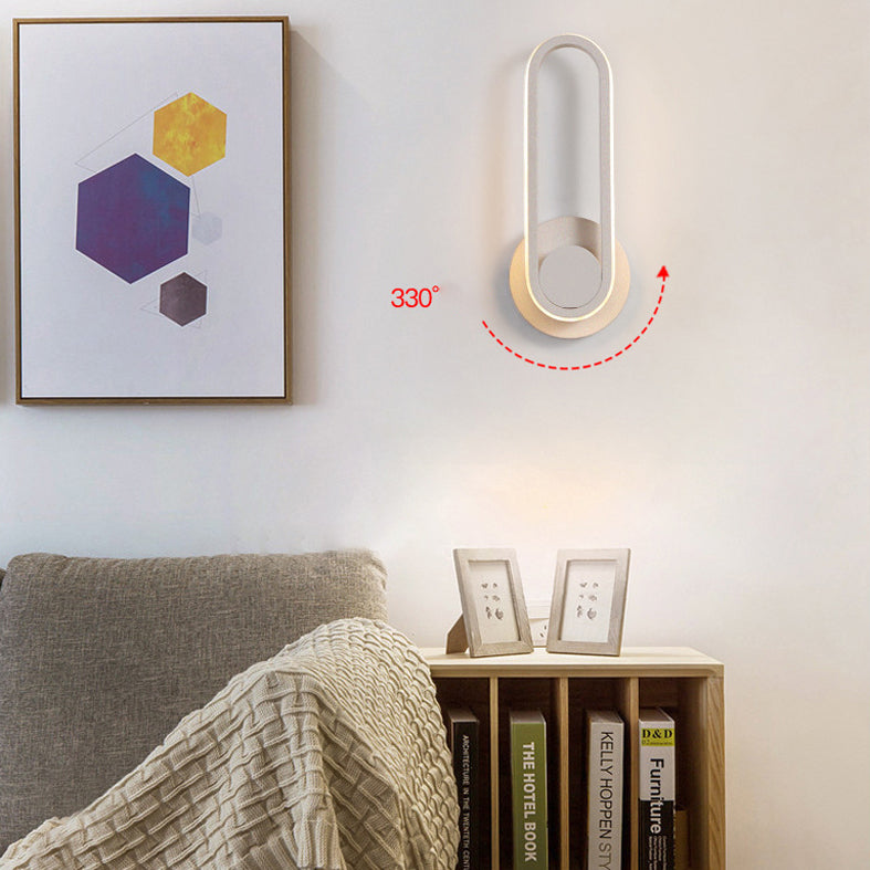 Moderna Minimalista Estilo Lineo Lucina de pared lineal Metal 1 luces de pared ligeras para sala de estar