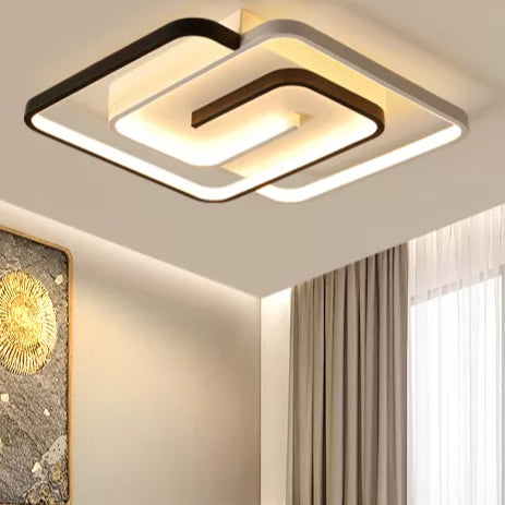 Lineare Eisen-Unterputzleuchte im modernen Stil für das Wohnzimmer