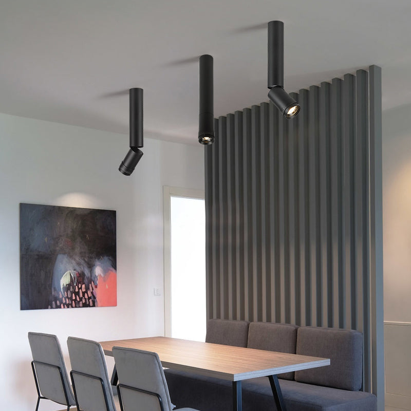 Neuartiges nordisches Röhrenstrahler-Aluminium-Wohnzimmer-LED-Downlight zur Unterputzmontage mit Fokusgetriebe