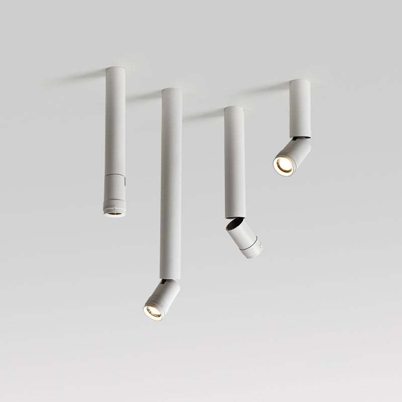 Neuartiges nordisches Röhrenstrahler-Aluminium-Wohnzimmer-LED-Downlight zur Unterputzmontage mit Fokusgetriebe