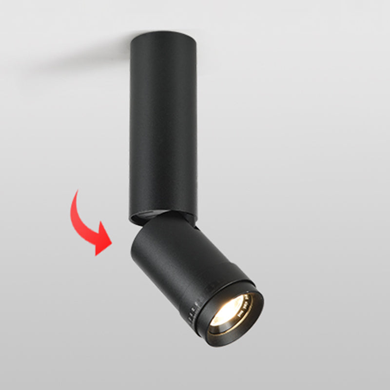 Neuartiges nordisches Röhrenstrahler-Aluminium-Wohnzimmer-LED-Downlight zur Unterputzmontage mit Fokusgetriebe