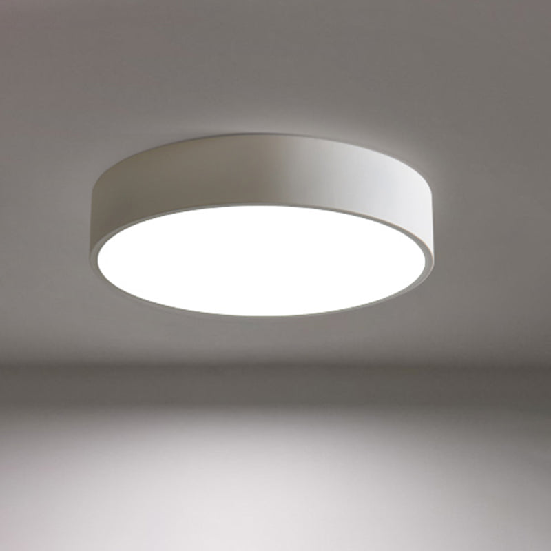 Nordic Style Circular Semi Flush Mount Ceiling Light Metal Semi Flush Ceiling Light for Bedroom