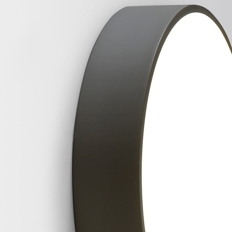 Plafoniera a semi-incasso circolare in stile nordico Plafoniera a semi-incasso in metallo per camera da letto