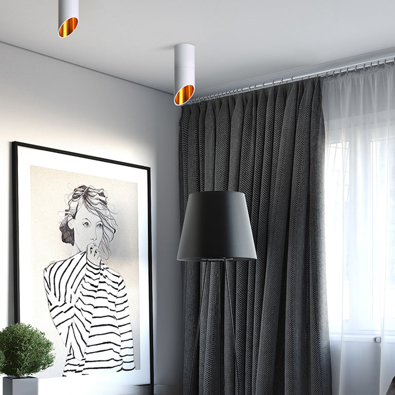 Afgeschuinde buisinbouwlamp Postmoderne metalen eetkamer LED-plafonddownlight