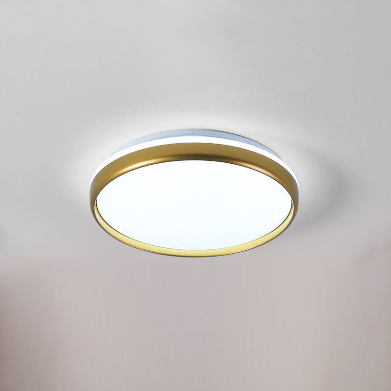 Round Led Flush Mount Ceiling Light Modern Minimalist Macaron Style Living Room Bedroom Corridor Balcony Aisle Energy-saving Lighting