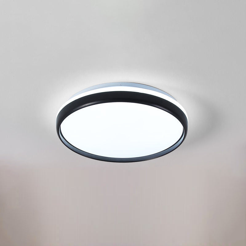 Round Led Flush Mount Ceiling Light Modern Minimalist Macaron Style Living Room Bedroom Corridor Balcony Aisle Energy-saving Lighting