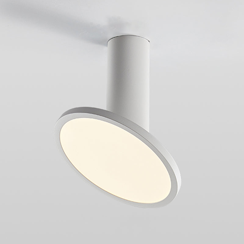 Plafondinbouwlamp met buizen, Scandinavische metalen hal LED-downlight met ronde acrylkap