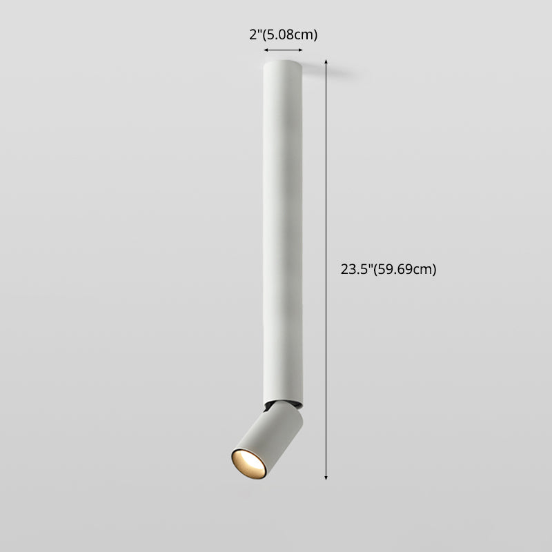 Pipe Shaped Kitchen Downlight Metal LED Simplicity Flush Mount Ceiling Light Fixture