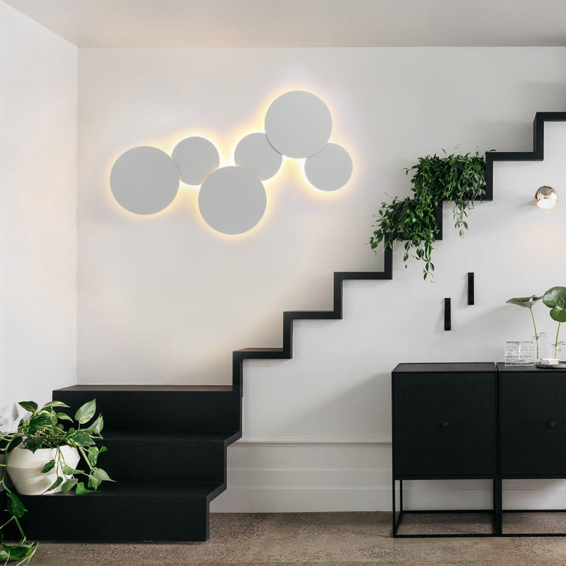 Runde Einfachheit LED WALS LIGHT MODERNE Treppenkorridor Corridor Leuchten Licht in warmem Licht