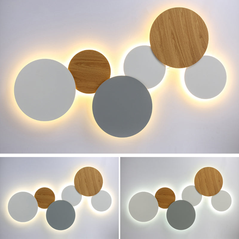 Runde Einfachheit LED WALS LIGHT MODERNE Treppenkorridor Corridor Leuchten Licht in warmem Licht