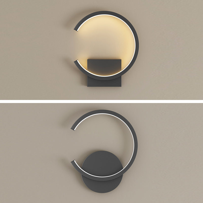 Modern Minimalist style Linear Sconce Light Fixtures Metal Wall Lighting for Bedroom