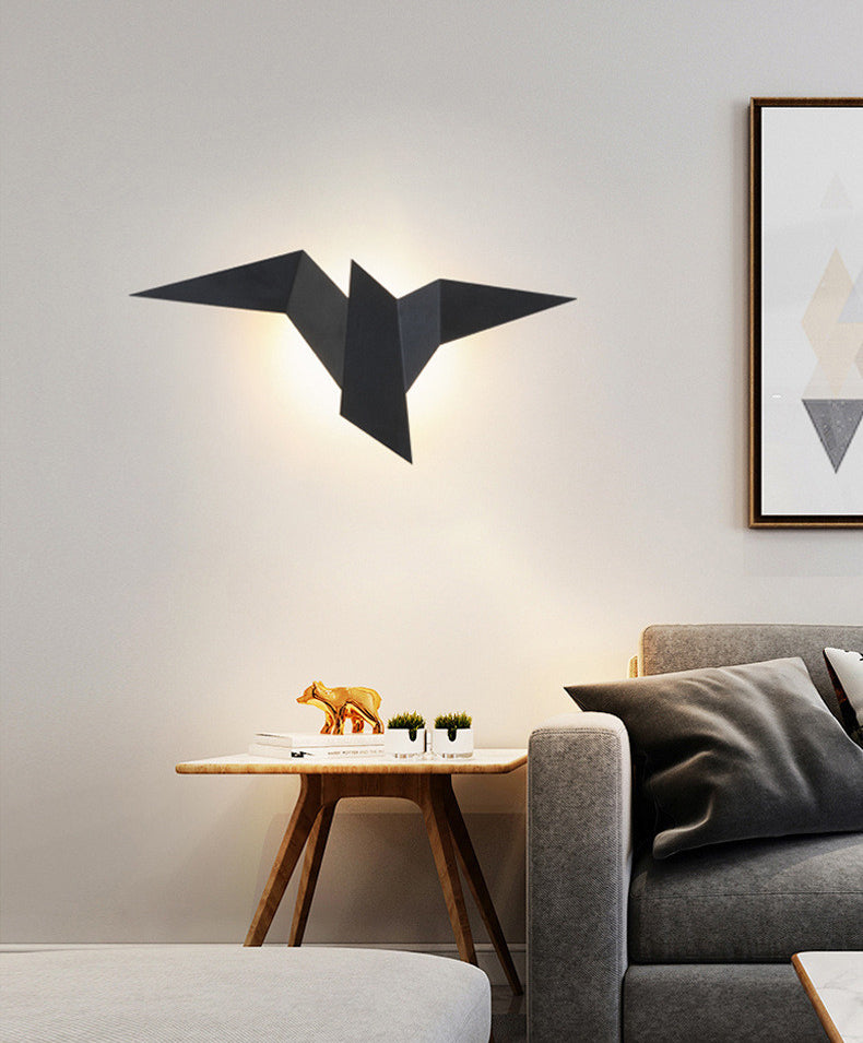 Flying Birds Creative Shaped LED Wall Sconces Post-modern Style Minimalism Metal Wall Light for Bedroom Living Room