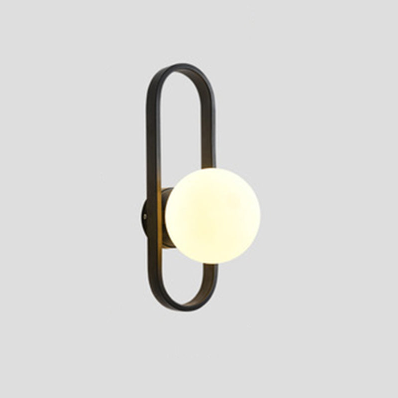 Lampada a parete in vetro a sfera di vetro di semplicità Nordica Design del corridoio del corridoio Aisle Lighting Freessing