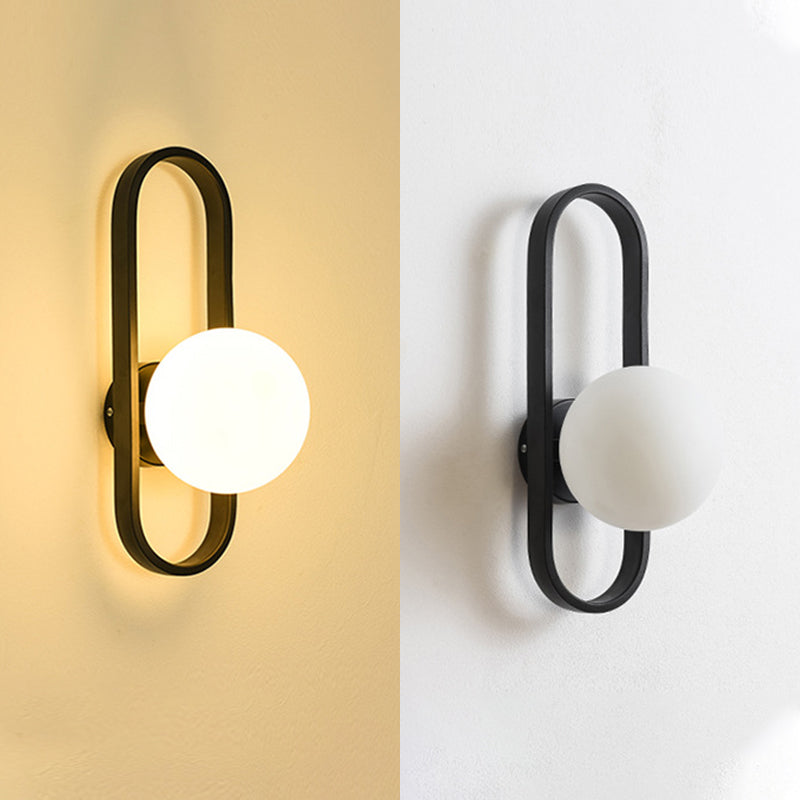 Lampada a parete in vetro a sfera di vetro di semplicità Nordica Design del corridoio del corridoio Aisle Lighting Freessing