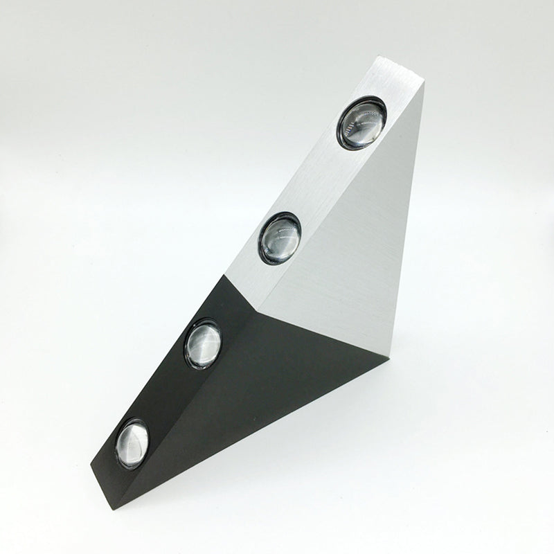 Lampade a parete triangolare in stile minimalista moderno in metallo a 5 luci lampade a parete in finitura nera