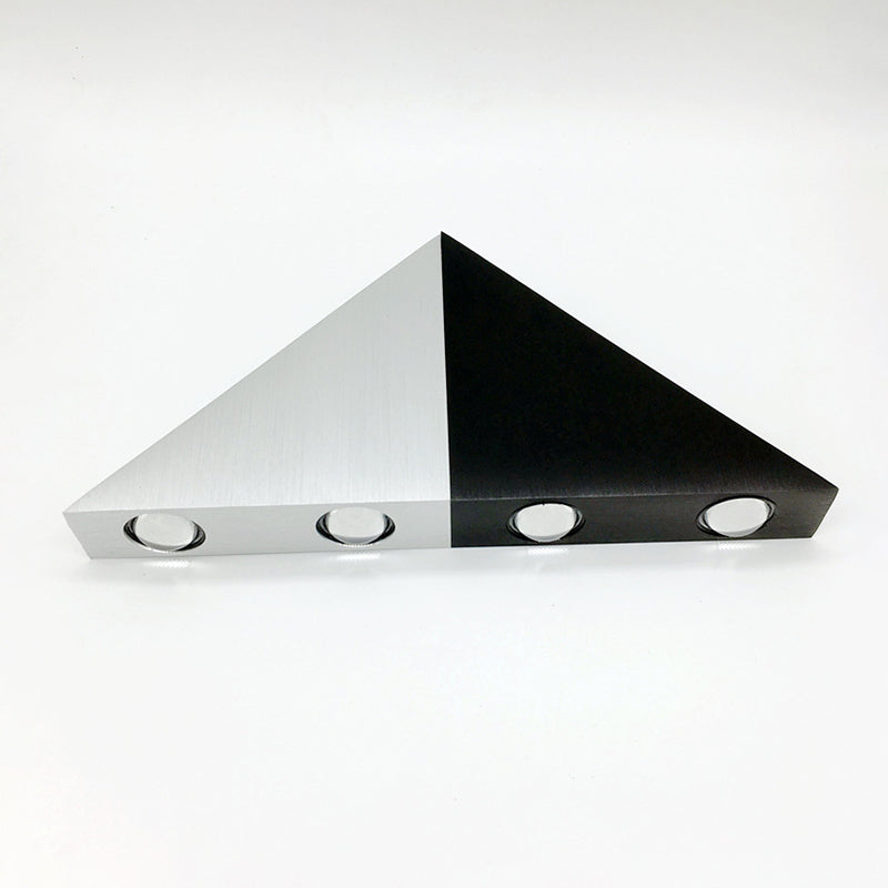 Lampade a parete triangolare in stile minimalista moderno in metallo a 5 luci lampade a parete in finitura nera