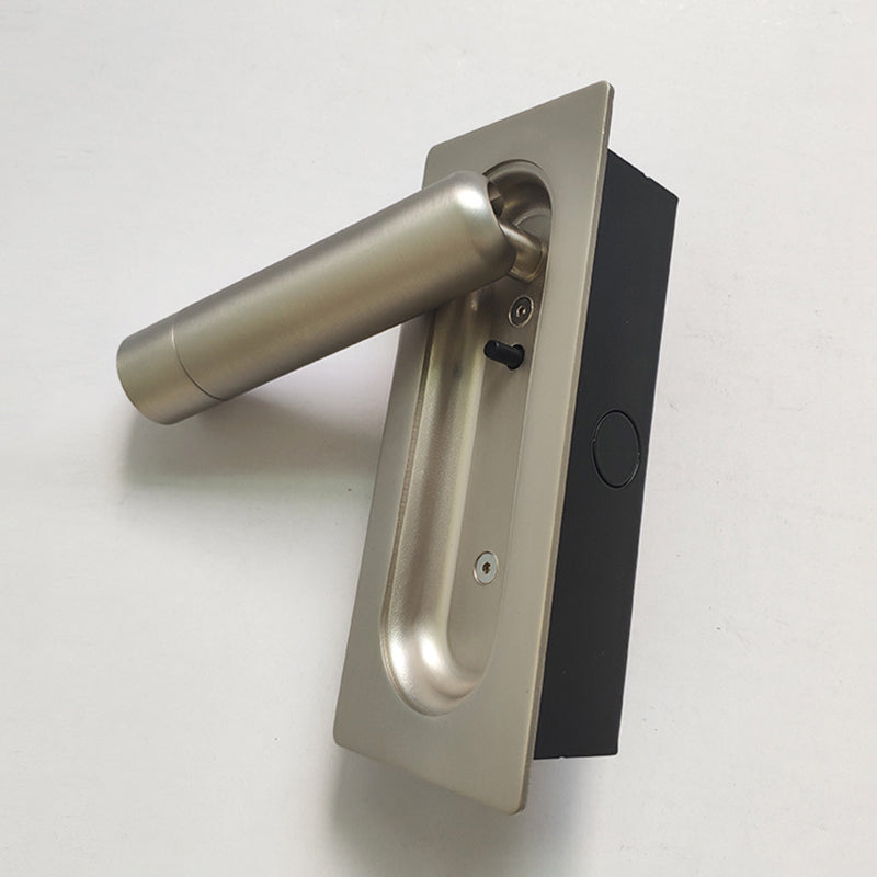 Minimalism Embedded LED Wall Light Modern Style Metal Bedside Reading Lamp for Bedroom