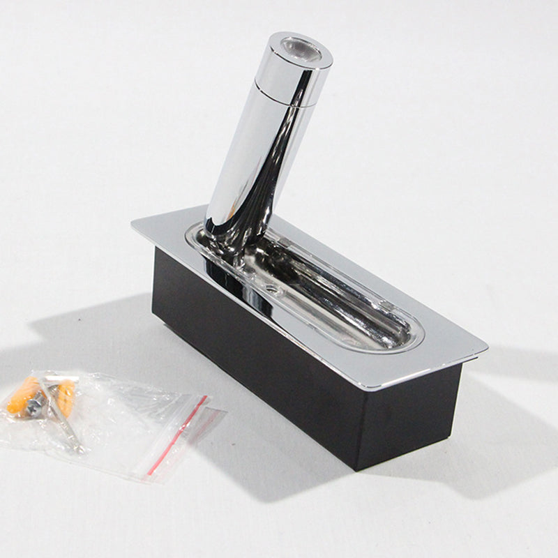 Minimalism Embedded LED Wall Light Modern Style Metal Bedside Reading Lamp for Bedroom