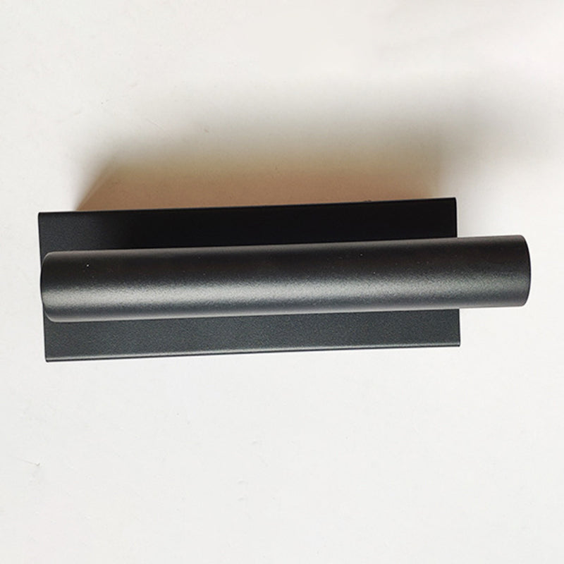 Aluminum Bedside LED Reading Lamp Rotatable Cylindrical Mini Wall Mount Lamp in White Light