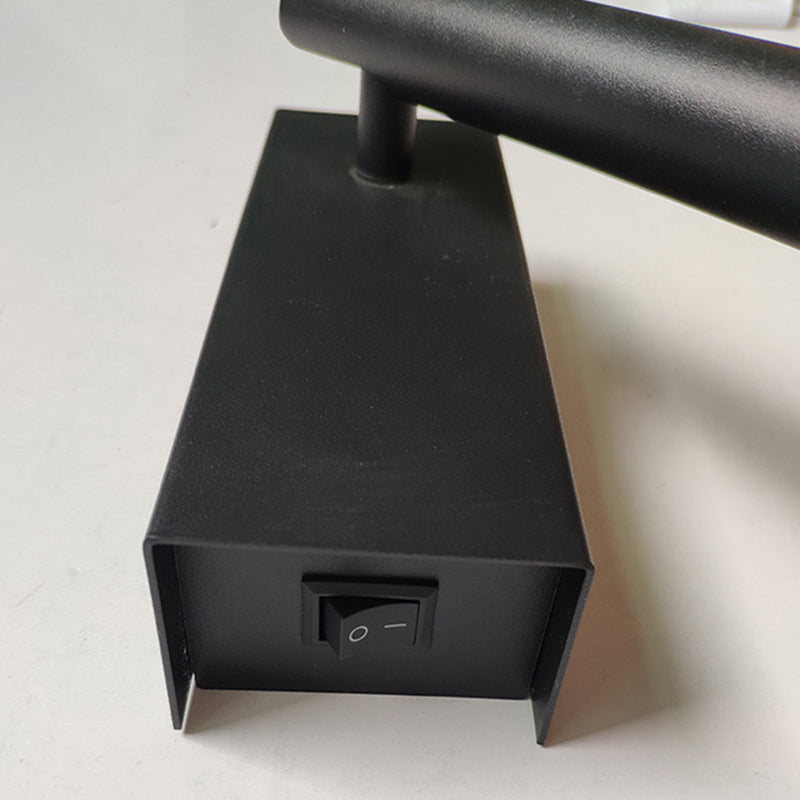 Aluminum Bedside LED Reading Lamp Rotatable Cylindrical Mini Wall Mount Lamp in White Light