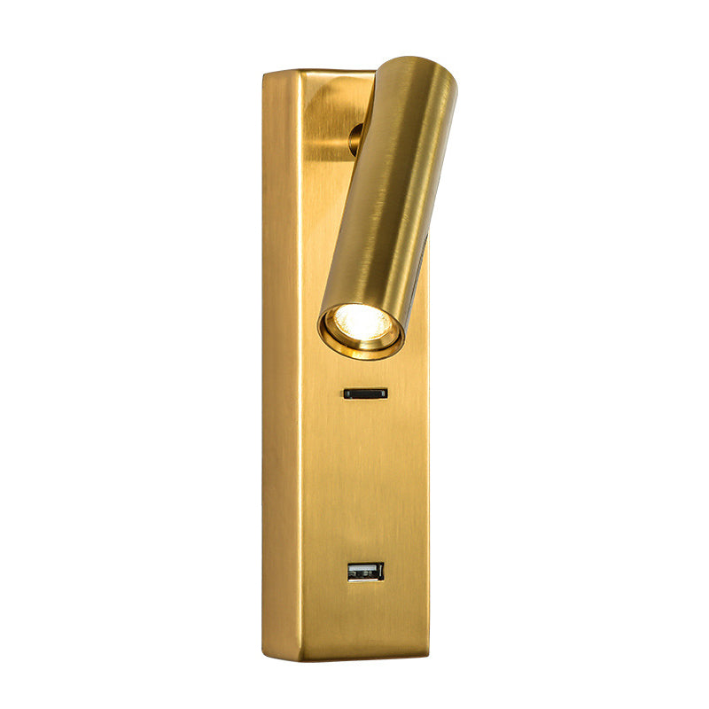 Minimalismo nórdico Lámpara de lectura LED LED 350 ° Disparo rotativo de la pared con interruptor