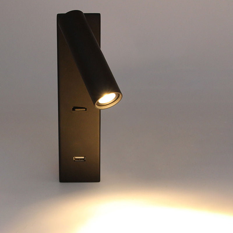 Minimalismo nórdico Lámpara de lectura LED LED 350 ° Disparo rotativo de la pared con interruptor