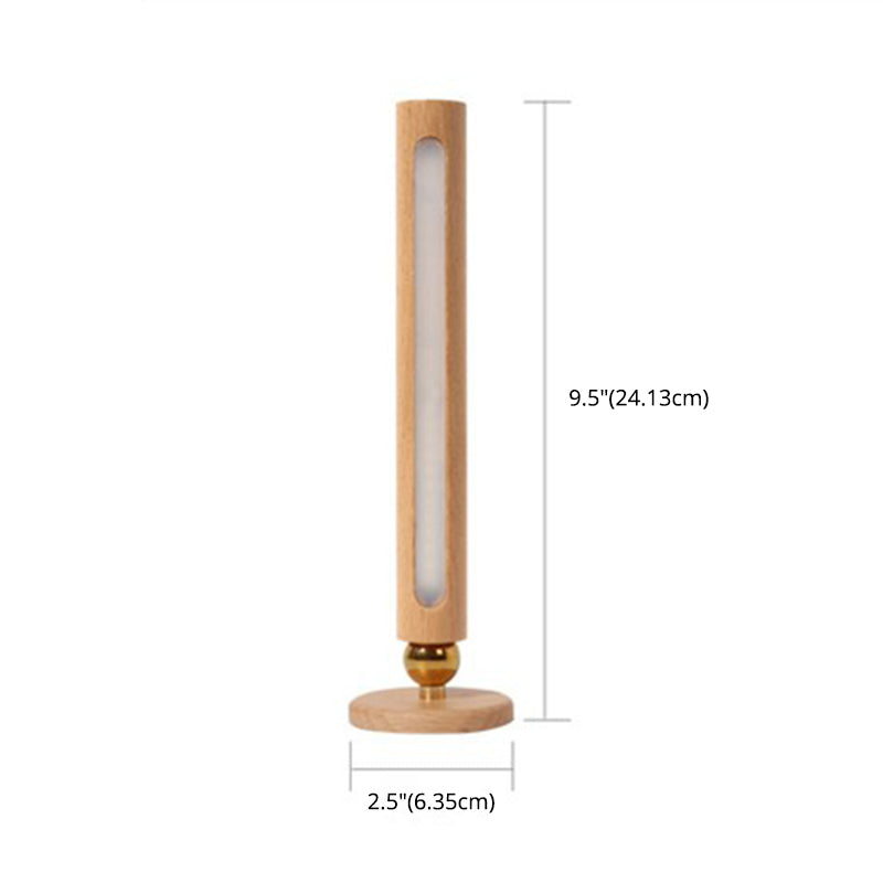 Rotabile 1 tubi chiari Luci di applique da parete Prontoni in legno moderno per camera da letto