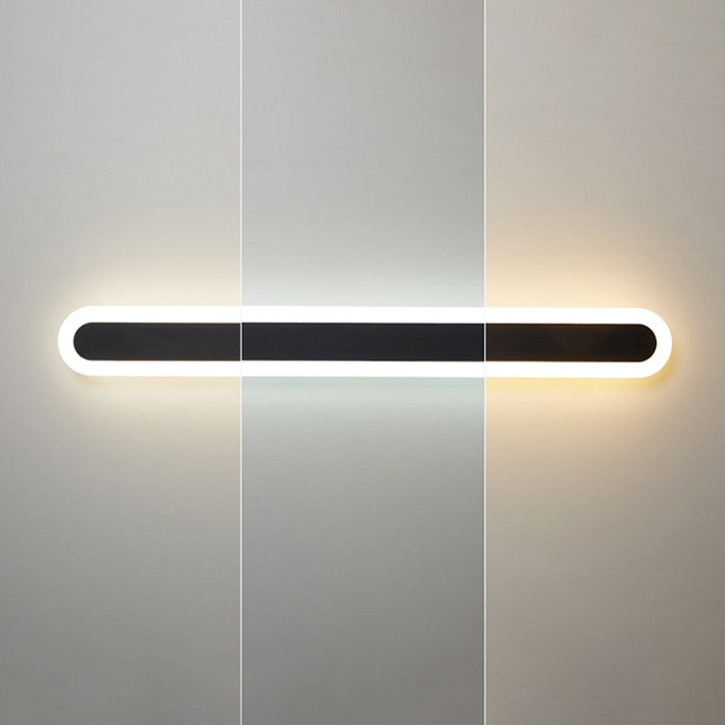 Modern Minimalist Style Linear Wall Sconce Lights Metal Wall Lighting for Living Room