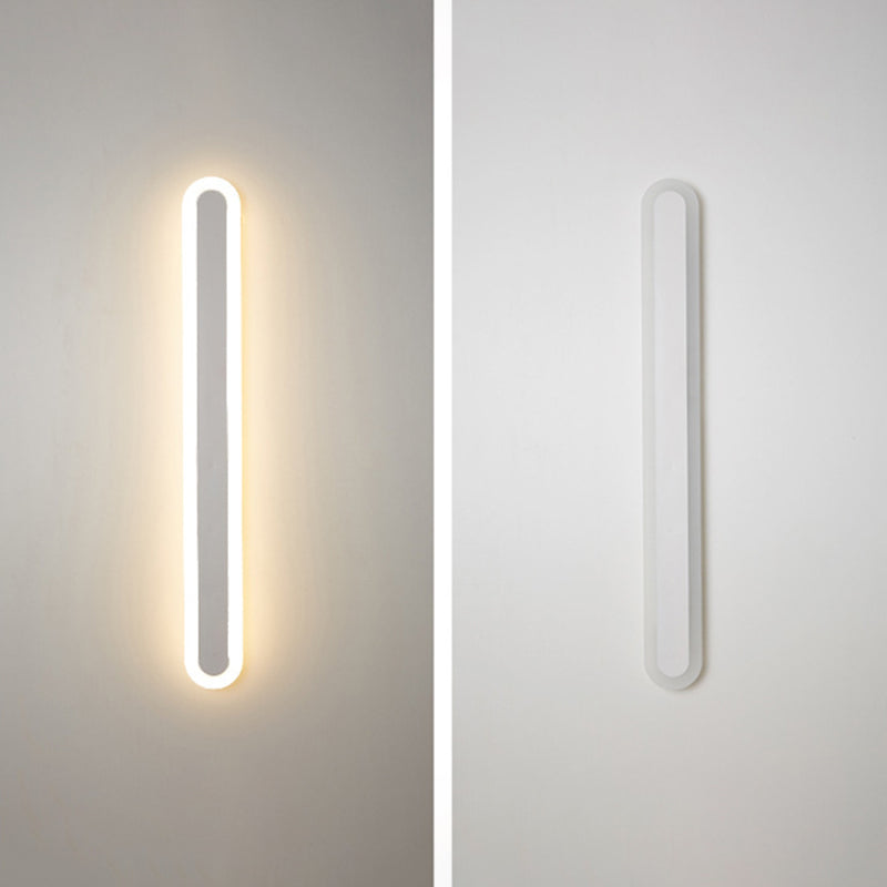 Modern Minimalist Style Linear Wall Sconce Lights Metal Wall Lighting for Living Room