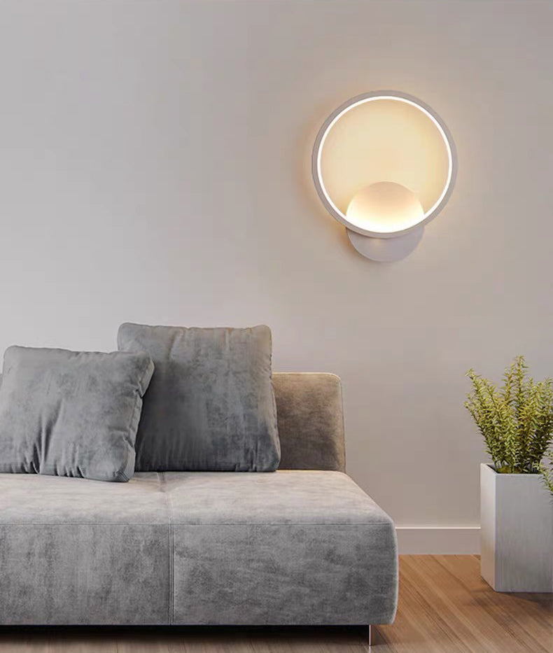 Moderne minimalistische stijl wand gemonteerd verlichtingsarmatuur metaal 1 lichte wandwanden voor slaapkamer