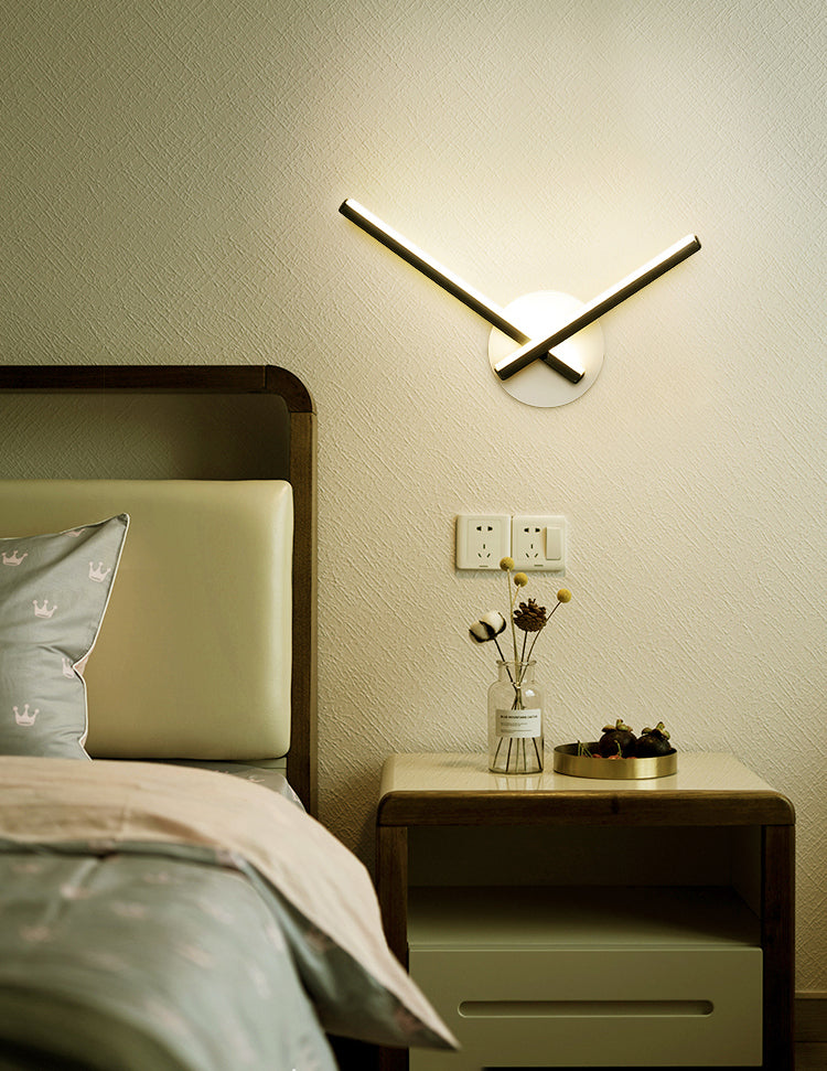 Lampade a sconde lineari in stile minimalista moderno lampade a parete in metallo