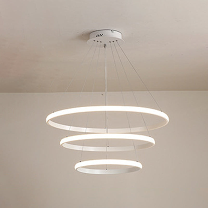 Luz de techo lineal de metal ligero LED moderno de moda con tono acrílico