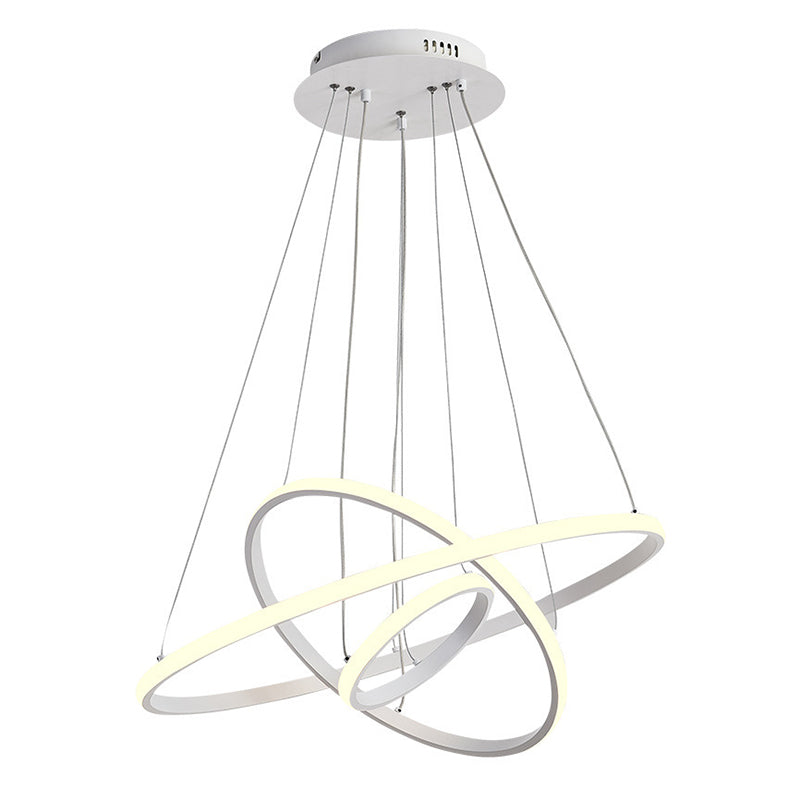 Luz de techo lineal de metal ligero LED moderno de moda con tono acrílico