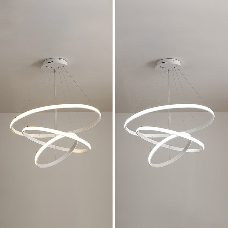 Luz de techo lineal de metal ligero LED moderno de moda con tono acrílico