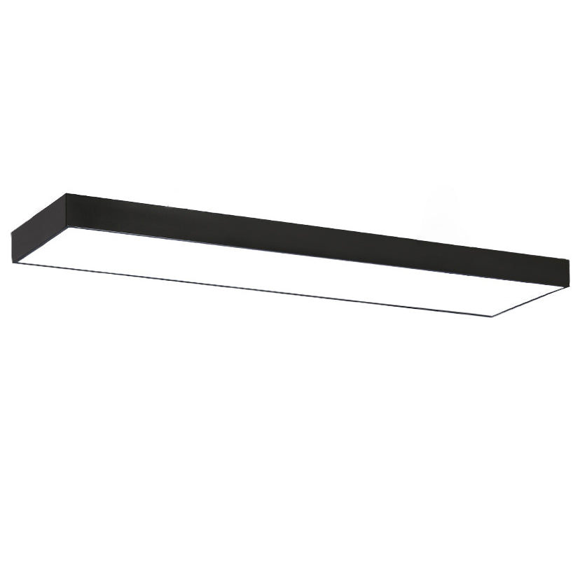 Lampade da soffitto rettangolari in metallo con montaggio a incasso. Lampade da incasso per ufficio moderne