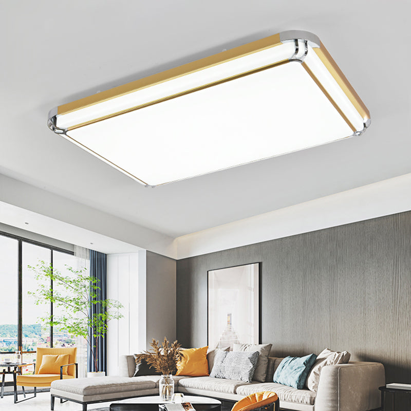 Plafonnier LED en aluminium de style moderne, plafonnier de salon avec 1 lumière