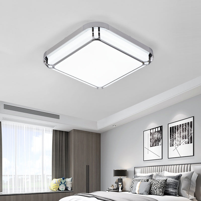 Plafonnier LED en aluminium de style moderne, plafonnier de salon avec 1 lumière