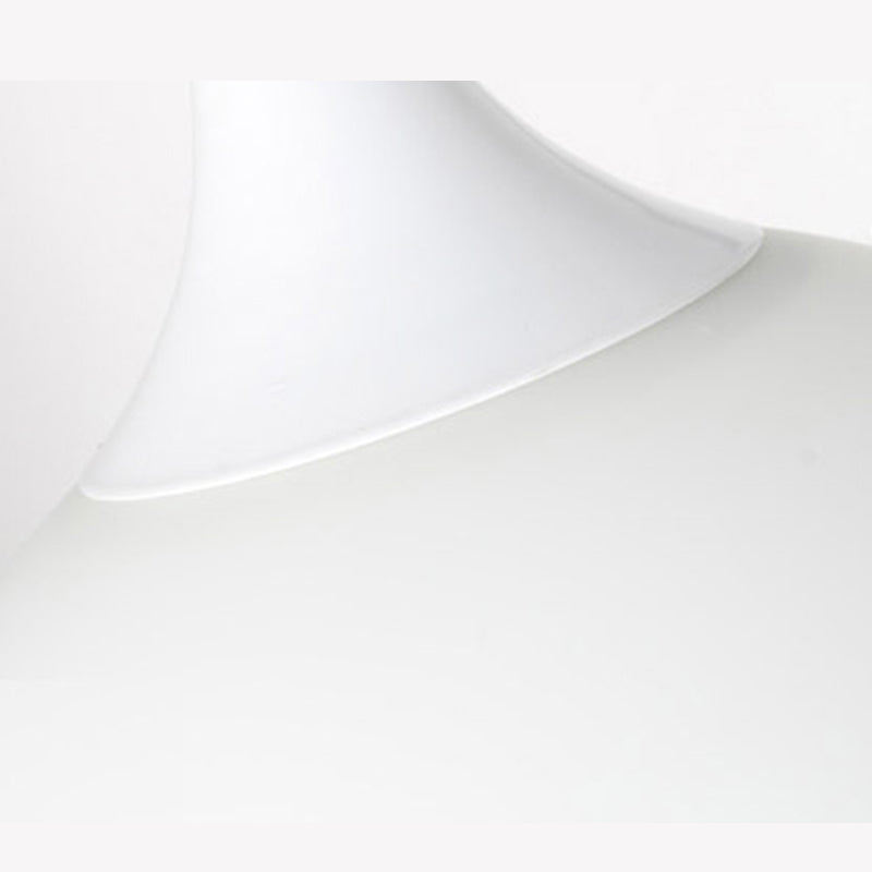 Pendre suspension en forme de larme blanche Simplicité 1 ampoule Verre d'opale Lumière suspendue