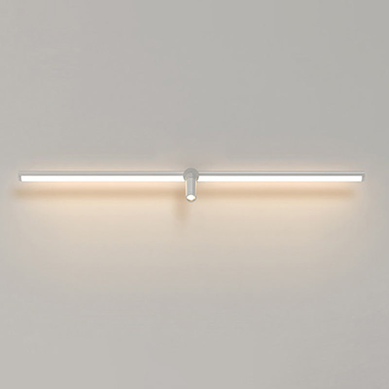 Moderne minimalistische stijl lineaire ijdelheid muur verlichting armaturen metaal 2 lichten ijdelheid lamp voor woonkamer