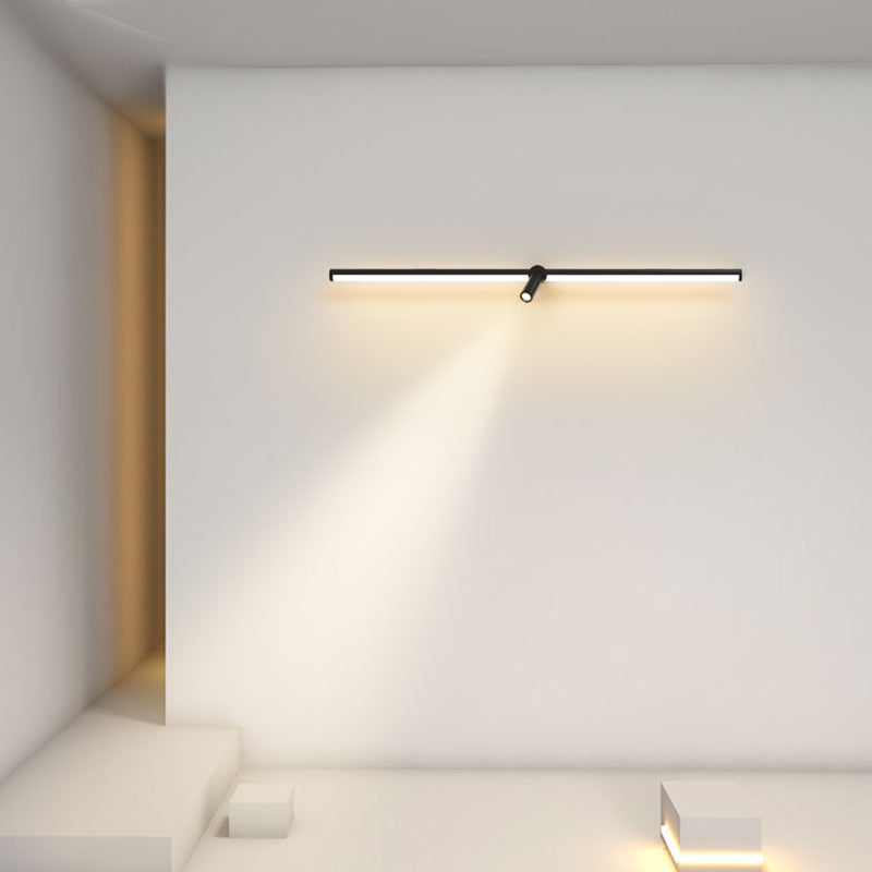 Moderne minimalistische stijl lineaire ijdelheid muur verlichting armaturen metaal 2 lichten ijdelheid lamp voor woonkamer