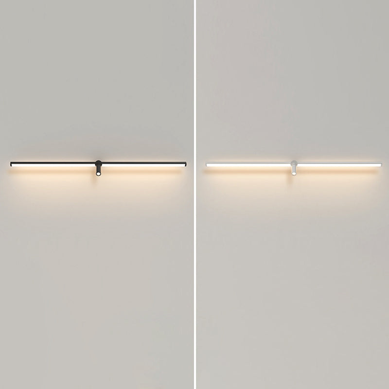 Moderne minimalistische stijl lineaire ijdelheid muur verlichting armaturen metaal 2 lichten ijdelheid lamp voor woonkamer