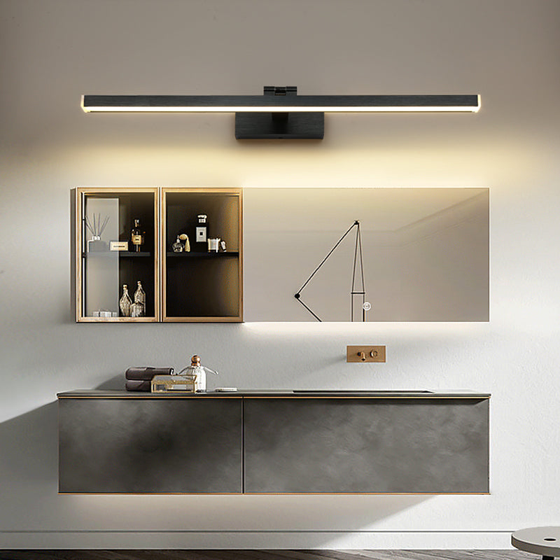 Modern Minimalist Style Linear Wall Mounted Vanity Lights Metal Vanity Sconce for Toilet