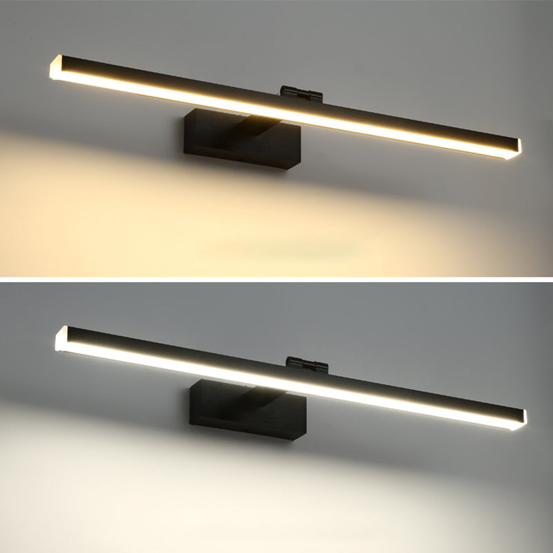 Modern Minimalist Style Linear Wall Mounted Vanity Lights Metal Vanity Sconce for Toilet
