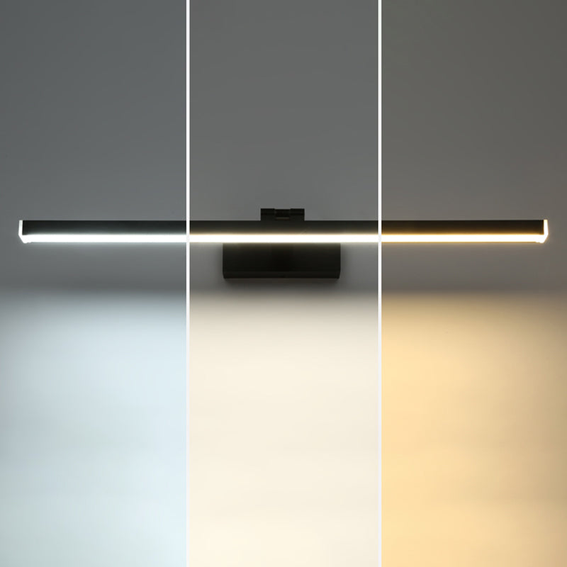 Modern Minimalist Style Linear Wall Mounted Vanity Lights Metal Vanity Sconce for Toilet