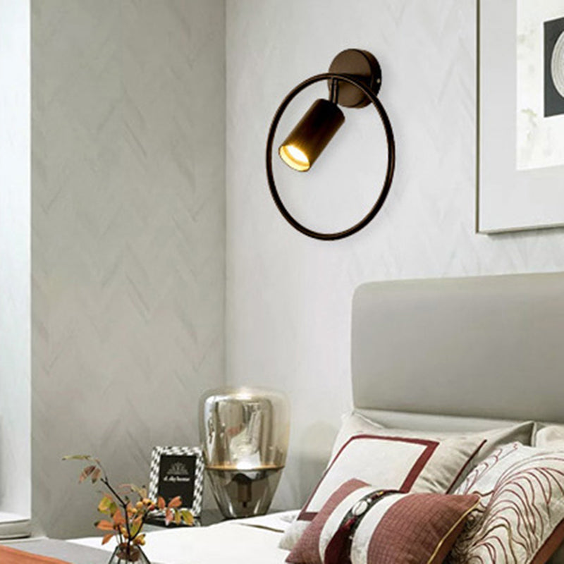 Cilíndrico de foco de metal de metal Splique Nordic Style Simplicity Luz de lectura de la cama para dormitorio