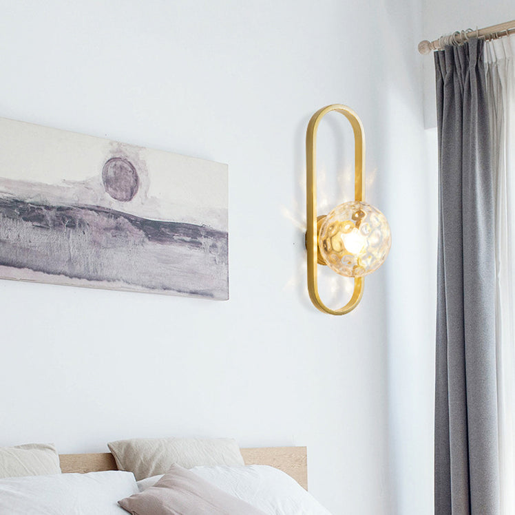 Lampada a parete in vetro a sfera di vetro di semplicità Nordica Design del corridoio del corridoio Aisle Lighting Freessing