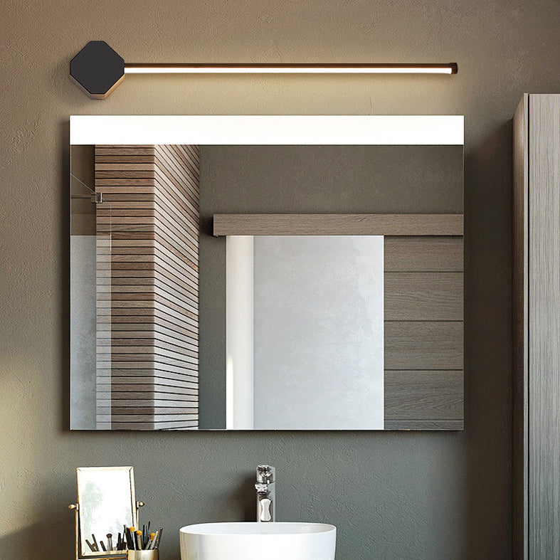 Modern Minimalist Style Linear Vanity Sconce Lights Metal 1 Light Bar Light