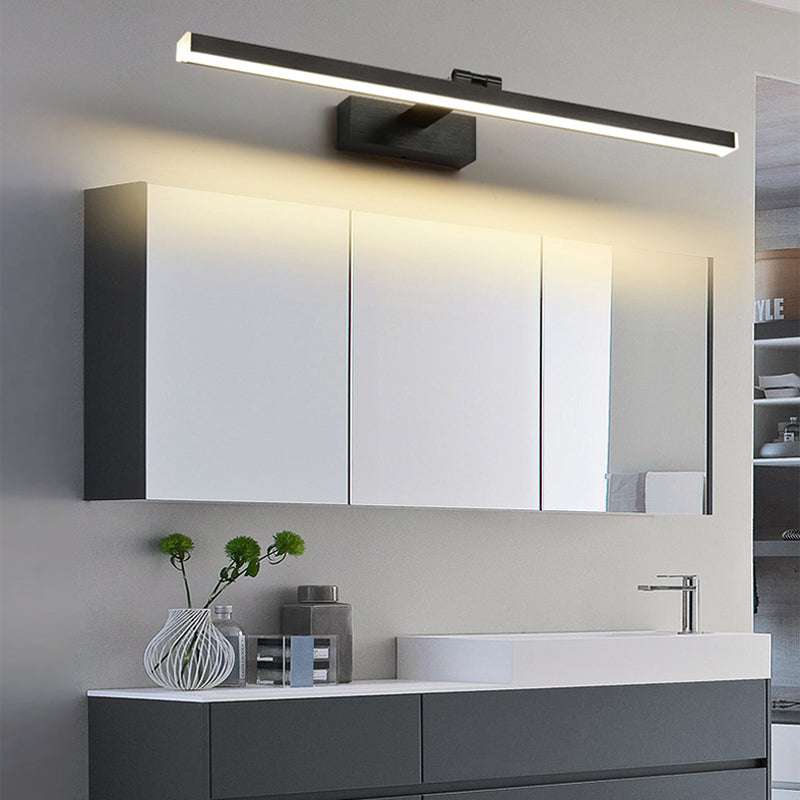 Modern Minimalist Style Linear Wall Mounted Vanity Lights Metal Vanity Sconce for Toilet