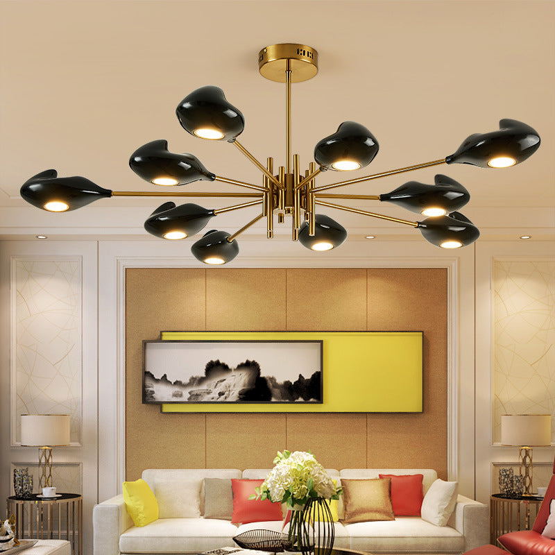 Lampada a sospensione Sputnik METTARIO METTAGLIO METTAGLIO 8/10 TESTURI LAMONO DI BRASSIGLIO IN LUCE CALDA/BIANCA