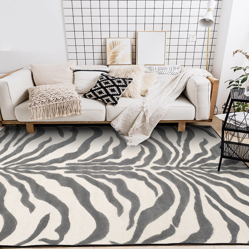 Color Mixed Home Decoration Carpet Bionic Animals Texture Printed Area Rug Polyester with Non-Slip Backing Rug
